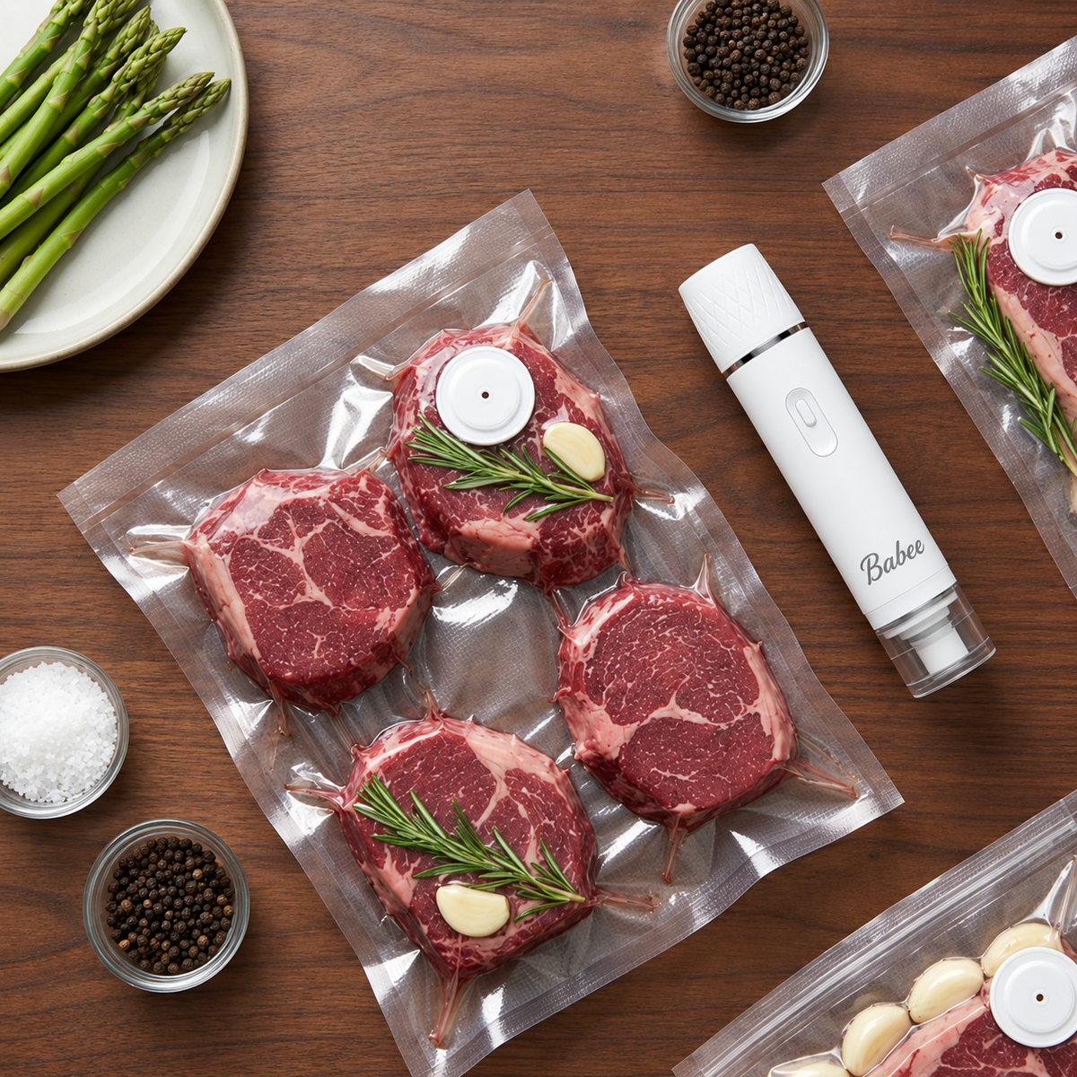 Kit de mise sous vide sans fil BABEE FRESH™ — Économisez 512€/an, conservez 5x plus longtemps