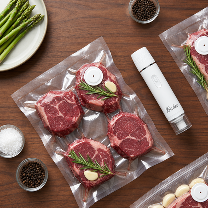Kit de mise sous vide sans fil BABEE FRESH™ — Économisez 512€/an, conservez 5x plus longtemps