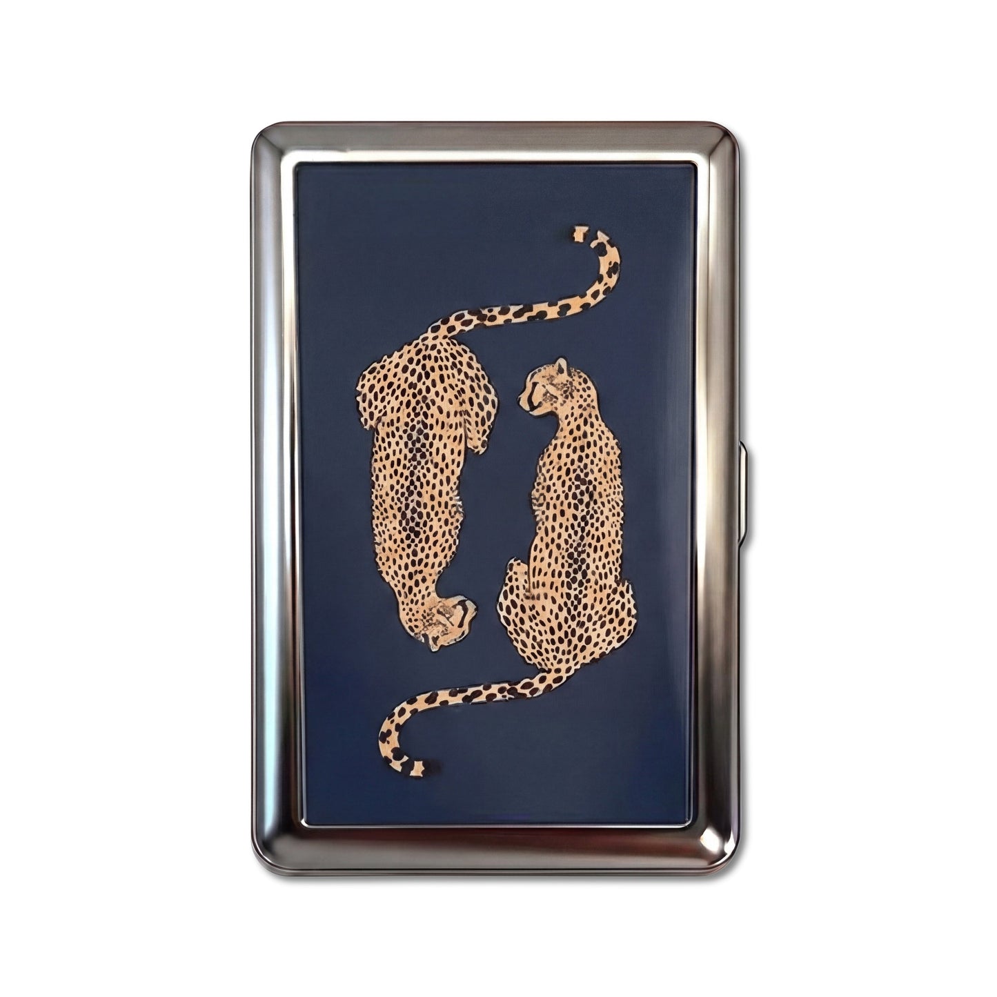 Leopard Lovers — Porte-cartes en métal